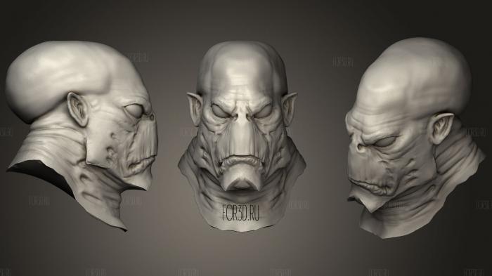 Лепка головы 2 3d stl модель для ЧПУ